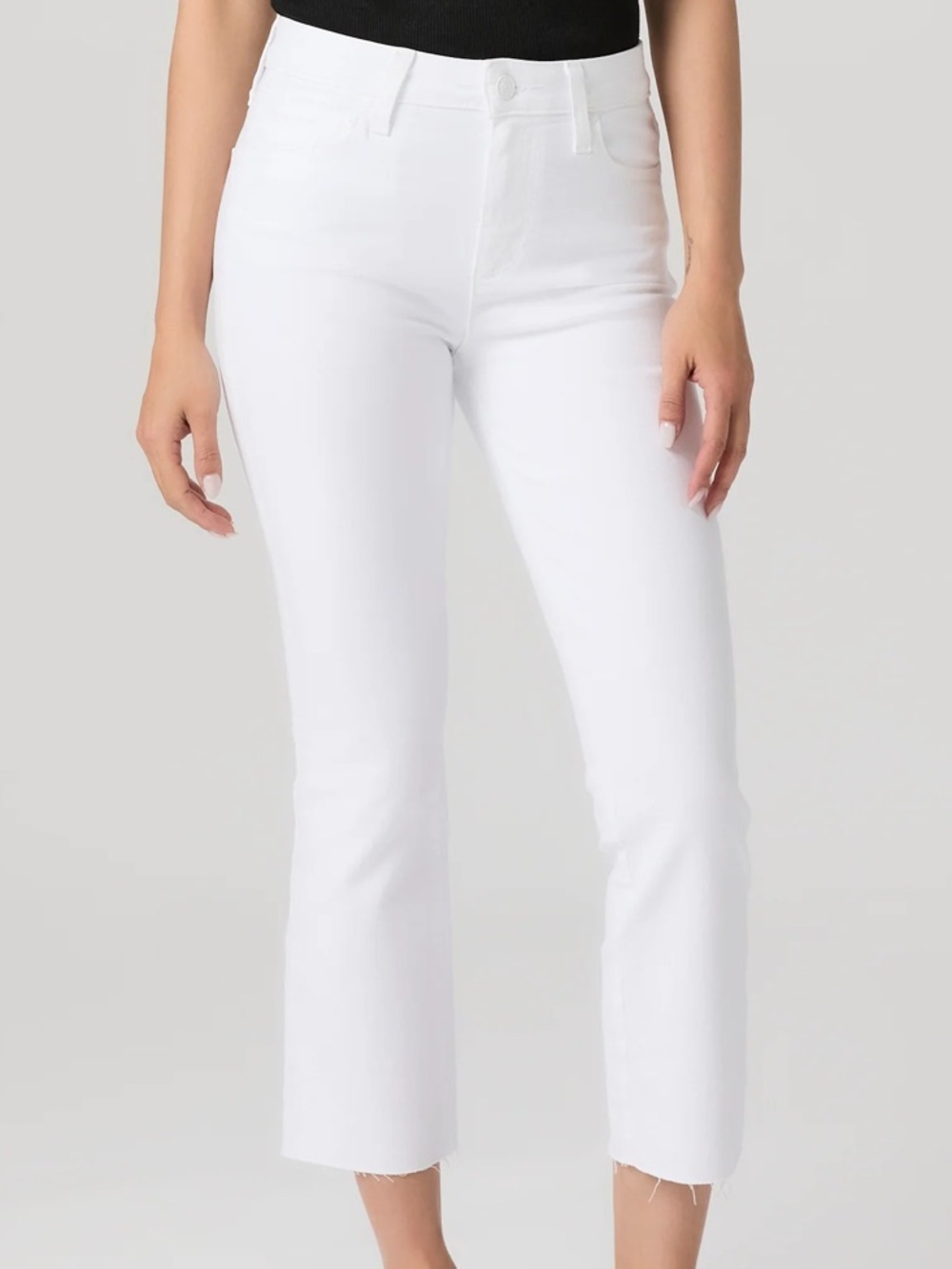PAIGE Cindy Crop Petite Raw Hem